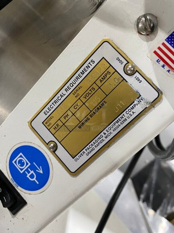 Oliver Commercial Countertop Mini Chip Slicer! Model: 738 SN: 188922 115V 60HZ 1 Phase - Image 5 of 8