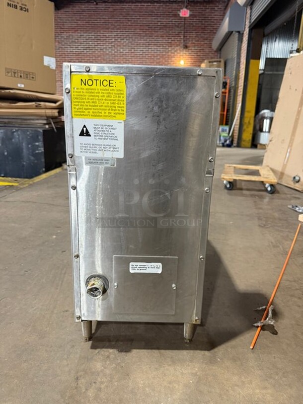 LATE MODEL Keating Commercial Countertop Electric Powered Deep Fat Fryer! With 2 Frying Baskets! With Backsplash! Model 10X11ICCM Serial 41328! 208/240V 3Phase! On Small Legs! Working When Removed! - Image 3 of 9