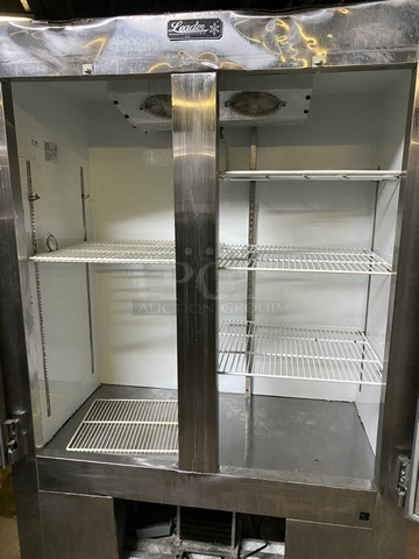 Leader Commercial 2 Door Refrigerator! With Poly Coated Racks! All Stainless Steel! On Casters! Model: LR54S/C SN: PX06S1310 115V 60HZ 1 Phase - Image 5 of 9
