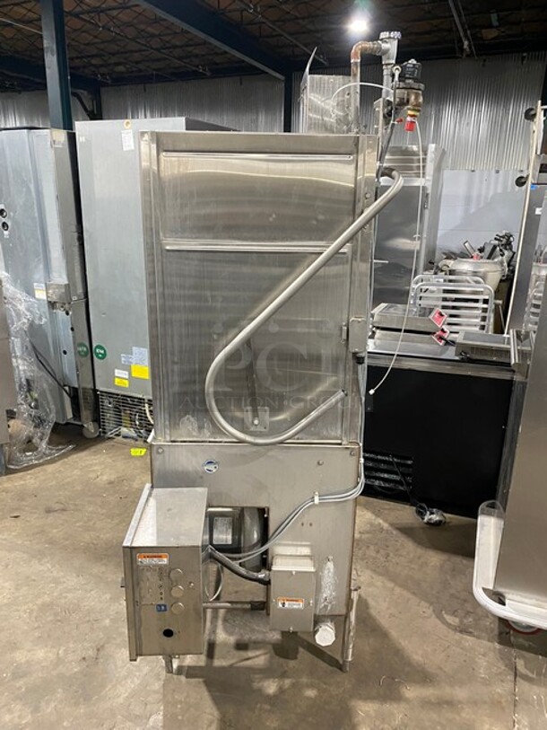 Hobart Commercial Pass-Through Dishwasher! All Stainless Steel! On Legs! Model: AM14T SN: 231048799 208/240V 60HZ 3 Phase - Image 3 of 10