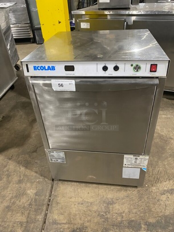 Ecolab Undercounter Dishwasher! All Stainless Steel! Model: ULT1 SN: W150954118 120V 60HZ 1 Phase - Image 1 of 10
