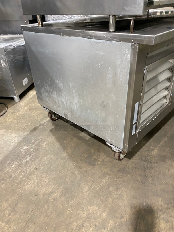 Leader Commercial 2 Drawer Chef Base/Equipment Stand! All Stainless Steel! On Casters! Model: LB48S/C 115V 60HZ 1 Phase - Image 4 of 8