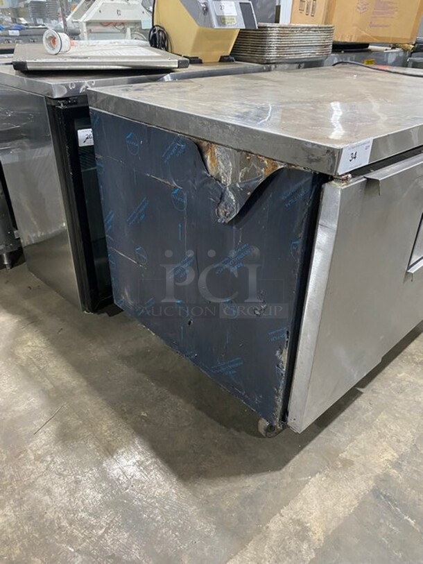 Continental Refrigerator! Lowboy ALL Stainless Steel! 60 in Table with Two Doors! And Two Pull Out Drawers! 115V 60HZ 1Phase Model: CRA60 Serial: 15712081
 - Image 3 of 9