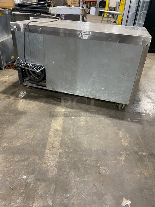Continental Refrigerator! Lowboy ALL Stainless Steel! 60 in Table with Two Doors! And Two Pull Out Drawers! 115V 60HZ 1Phase Model: CRA60 Serial: 15712081
 - Image 4 of 9