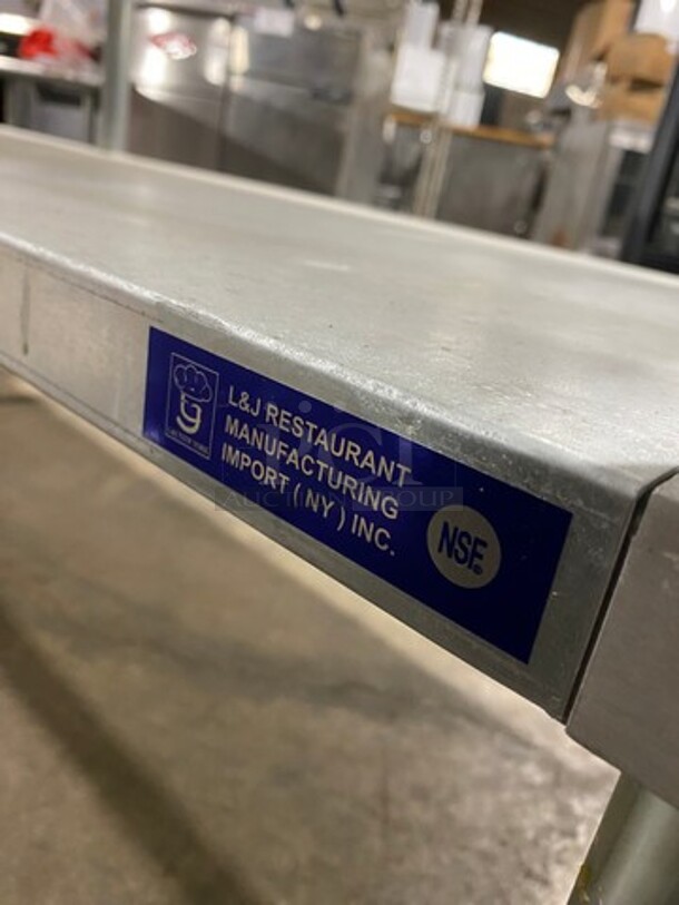 L & J Solid Stainless Steel Work Top/ Prep Table! With Storage Space Underneath! On Legs! - Image 7 of 7