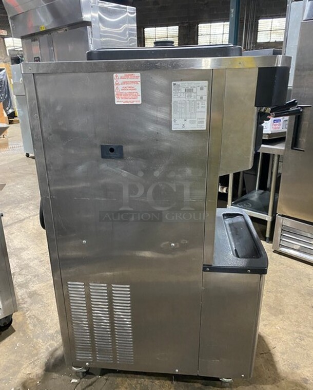 WOW! Taylor Crown Commercial 3 Handle Soft Serve Ice Cream Machine! All Stainless Steel! On Casters! Model: C71333 SN: M0072954! 208/230V 60HZ 3 Phase - Image 2 of 10