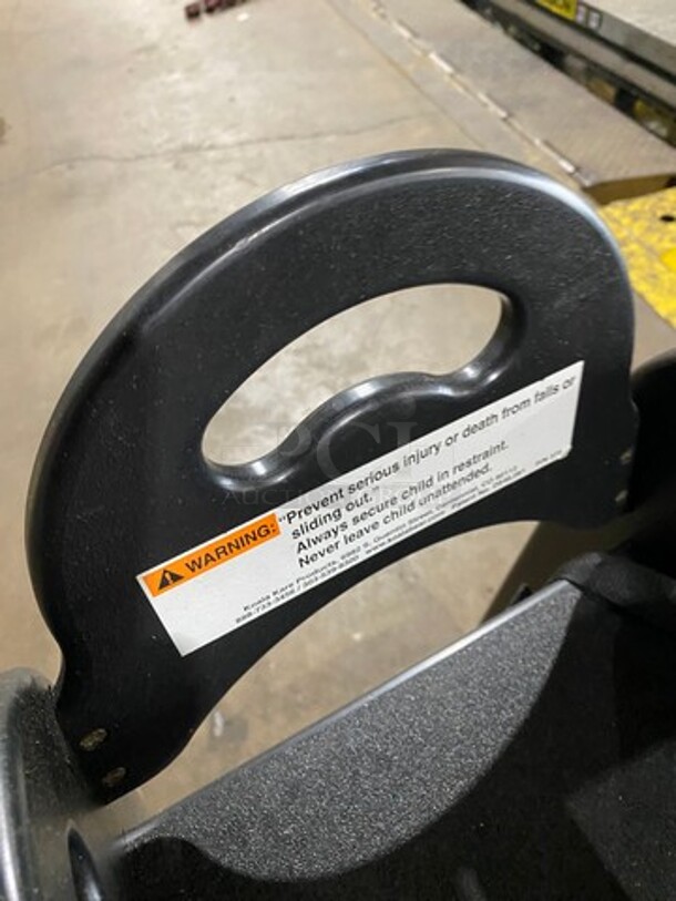 Koala Kare Black Poly Highchair! With Child Safety Straps! 6x Your Bid! - Image 7 of 7