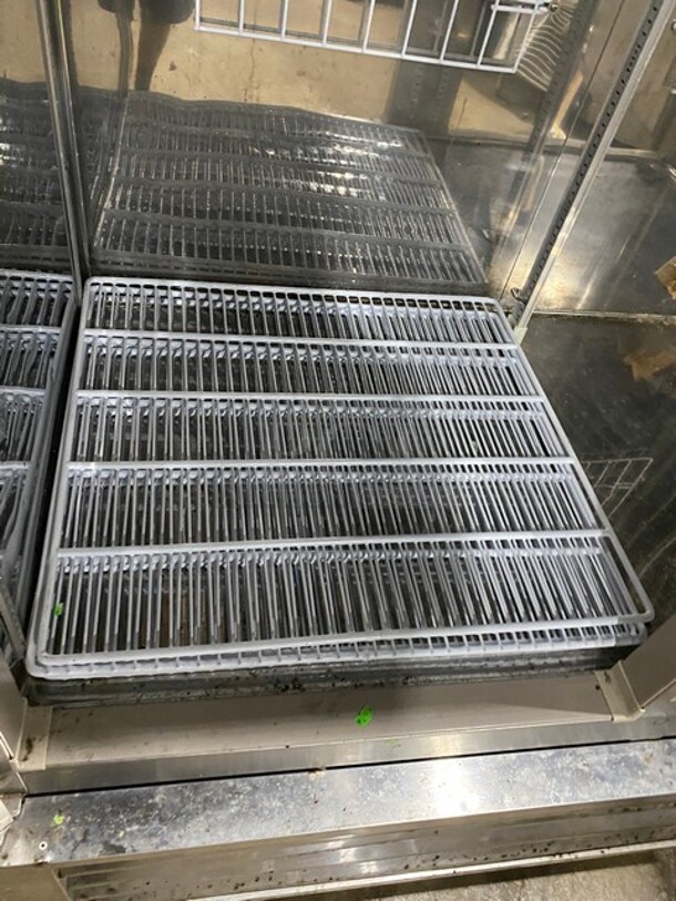Master Bilt Commercial 2 Door Reach In Freezer! With Poly Coated Racks! All Stainless Steel! On Casters! MODEL F49S SN: 15020098 115V 1PH - Image 6 of 10