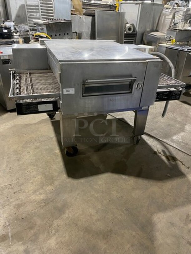 Lincoln Commercial Electric Powered Conveyor Pizza Oven! All Stainless Steel! On Casters! Model: 1622 SN: L21263 120/208V 60HZ 3 Phase - Image 1 of 12