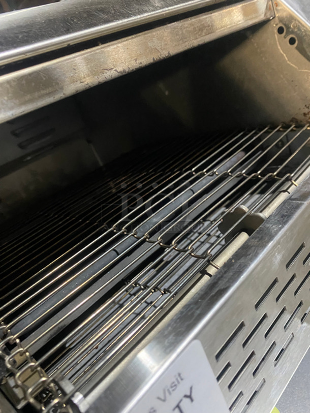 Hebvest Commercial Countertop Electric Powered Conveyor Toaster Oven! All Stainless Steel! On Small Legs! Model: CT02HD SN: C852105020UC37W 120V 60HZ 1 Phase - Image 6 of 8