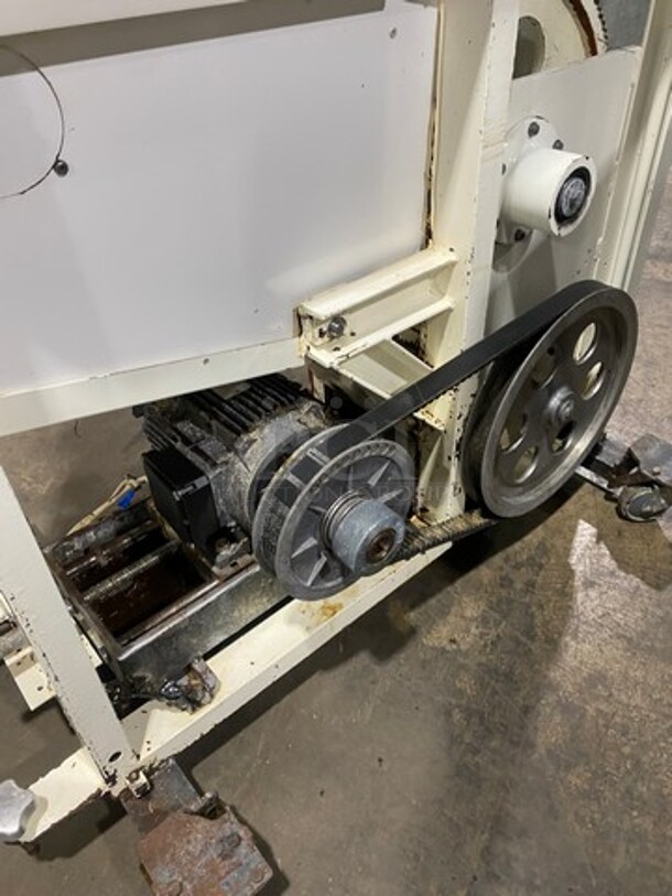 Commercial Floor Style Tortilla Machine! With Stainless Steel Top Hopper! On Casters! - Image 6 of 8