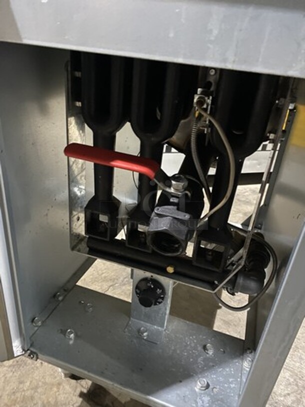Nice! Cookline 2021 All Stainless Steel 40Lbs Natural Gas Powered Deep Fat Fryer! Model CF40 Serial 2102029013! On Legs!  - Image 7 of 9