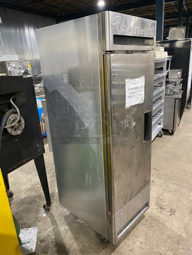 Delfield Commercial Single Door Reach In Freezer! With Poly Coated Racks! All Stainless Steel! On Casters! Model: VFR1S SN: BBS593662T 115V 60HZ 1 Phase - Image 3 of 9