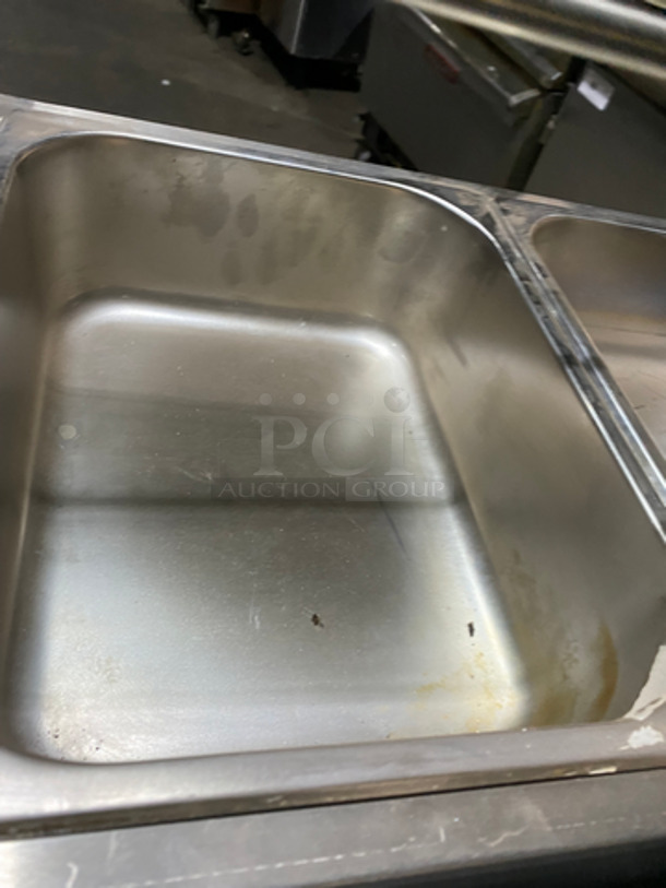 Commercial Countertop 3 Bay Bain Marie/ Steam Table! All Stainless Steel! Model: BM-3 SN: 070023 220V 60HZ 1 Phase - Image 6 of 10