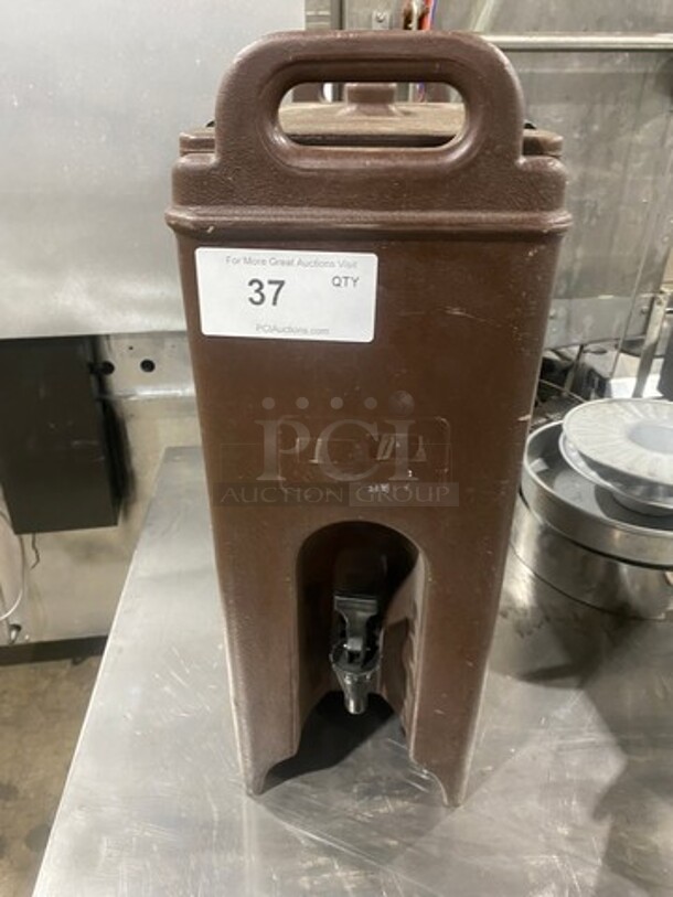 Cambro Insulated Beverage Dispenser/ Holder! With Side Handles! With Lid! - Image 1 of 6