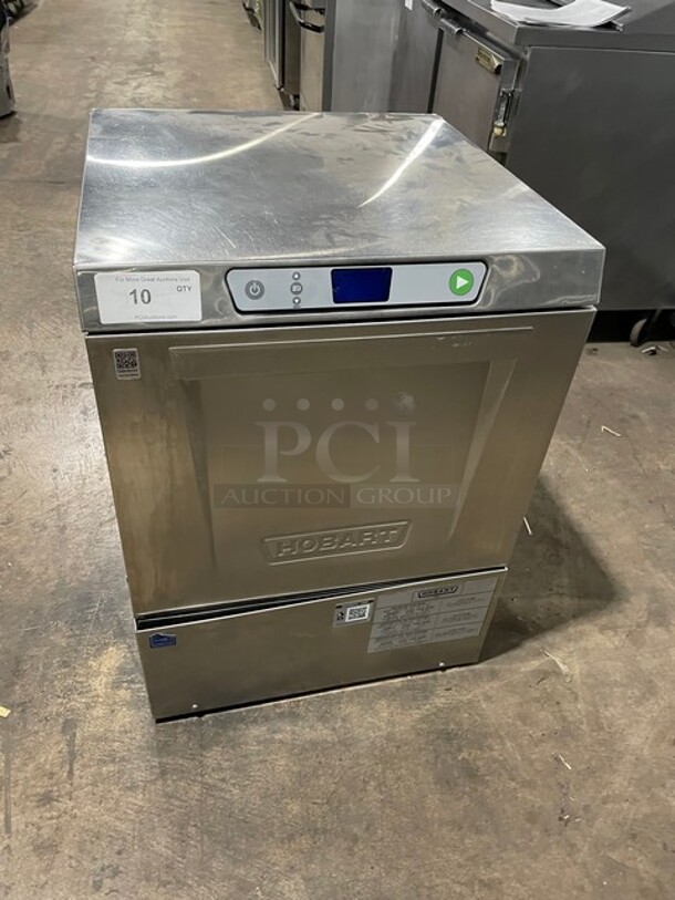 Sweet! Hobart New Body Style High Temp Commercial Undercounter Heavy Duty Dishwasher! All Stainless Steel! Model: LXEH SN: 231182121! 120/208/240V 1 Phase! - Image 1 of 7