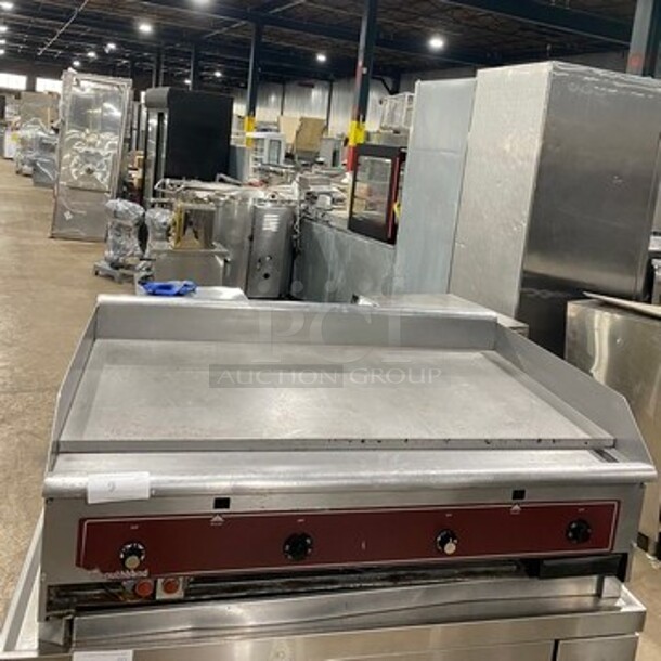 Southbend Commercial Countertop Natural Gas Powered Flat Top Griddle! With Back And Side Splashes! All Stainless Steel! - Image 1 of 9