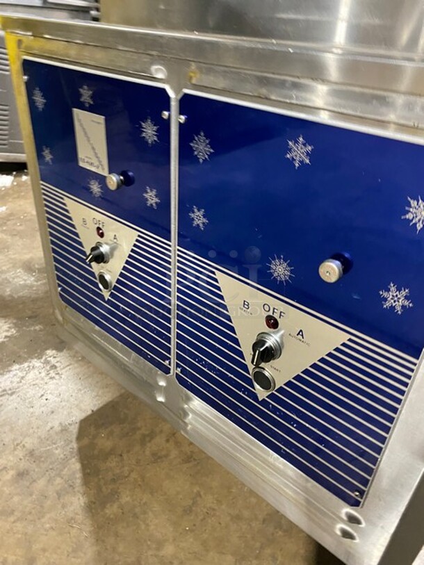 Coldelite Commercial 3 Handle Soft Serve Ice Cream Machine! All Stainless Steel! On Casters! Model: UF820 SN:225881 208V 3PH - Image 6 of 11
