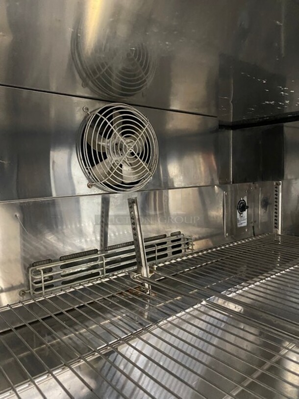 Turbo Air Commercial 2 Door Lowboy/Worktop Cooler! With Backsplash! All Stainless Steel! On Casters! WORKING WHEN REMOVED! Model: TWR48SD 115V 60HZ 1 Phase - Image 6 of 8