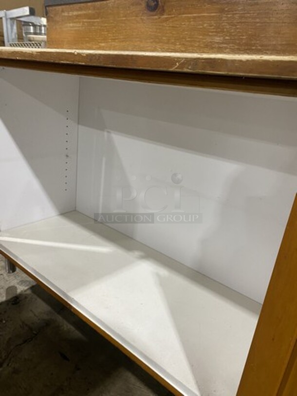 Custom Made Solid Wood Prep/Work Cabinet!  - Image 5 of 6