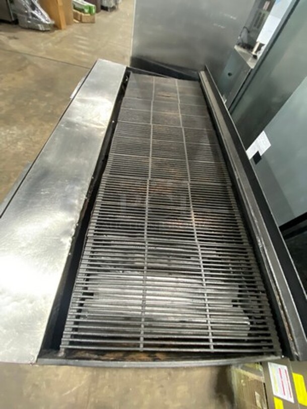 NICE! Bakers Pride Commercial Gas Powered Char Broiler Grill! With Back Splash! All Stainless Steel! On Casters! - Image 5 of 10