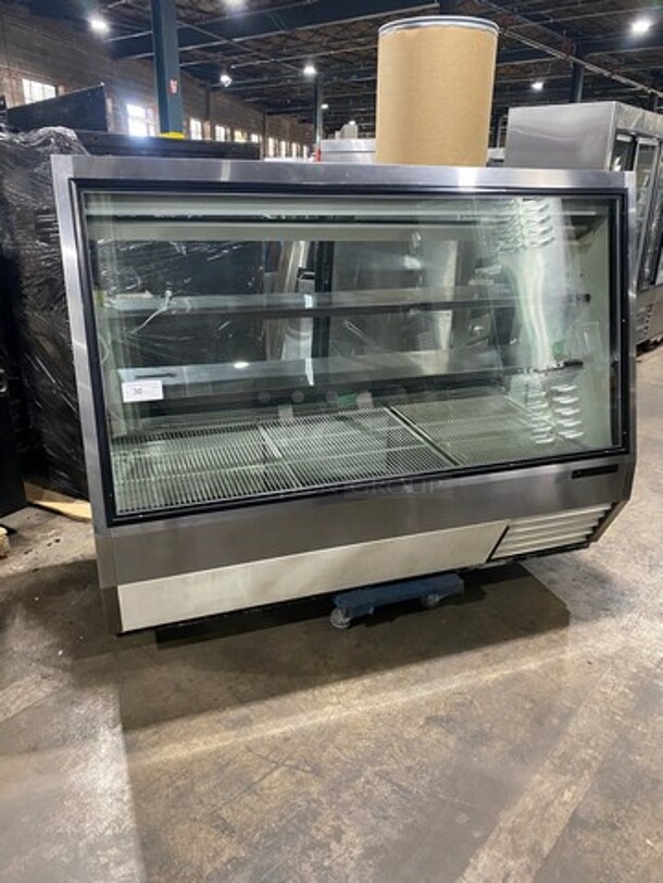 True Commercial Refrigerated Deli/Bakery Display Case! With Slanted Front Glass! With Sliding Glass Rear Access Doors! All Stainless Steel! Model: TDBD722 SN: 13739133 115V 60HZ 1 Phase - Image 1 of 9