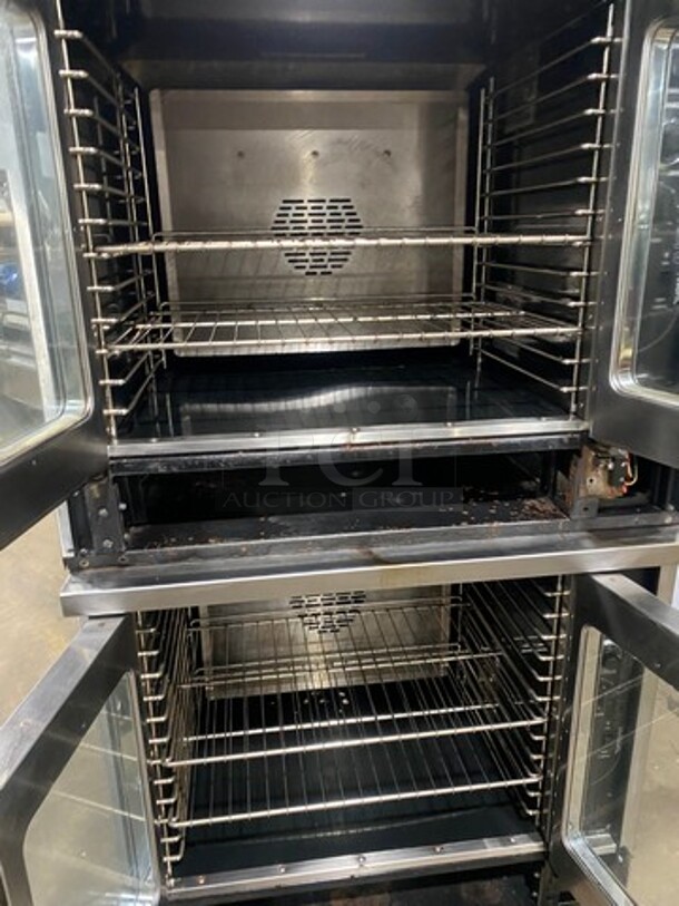 American Range Commercial Electric Powered Double Deck Convection Oven! Majestic Series! With View Through Doors! With Metal Oven Racks! All Stainless Steel! Model MSDE2GG Serial 150602049! 208V 1/3Phase! On Casters! 2 X Your Bid Makes One Unit! - Image 5 of 10