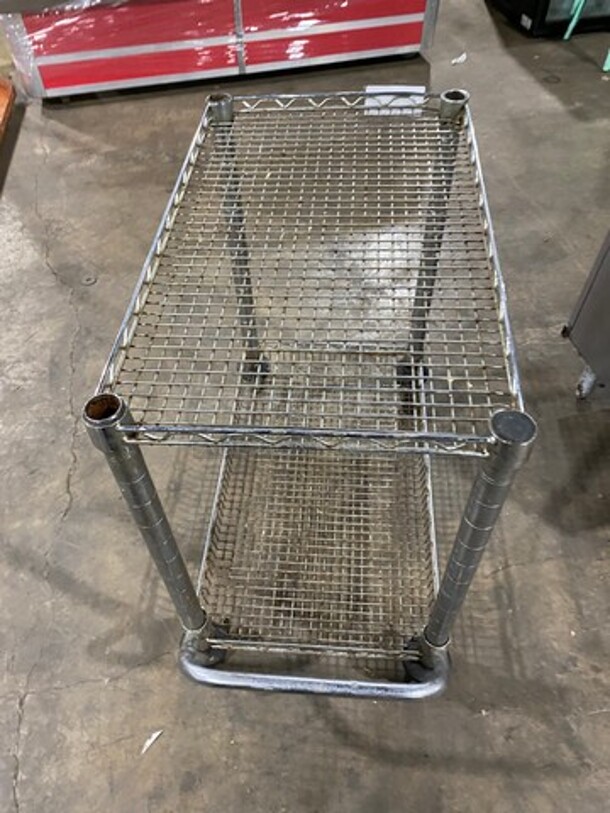 Metal Metro Rack Cart! On Casters! - Image 3 of 4