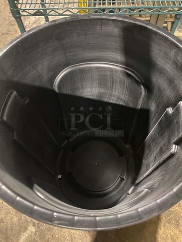 Impact Black Poly Trash Can! 3x Your Bid! - Image 3 of 7