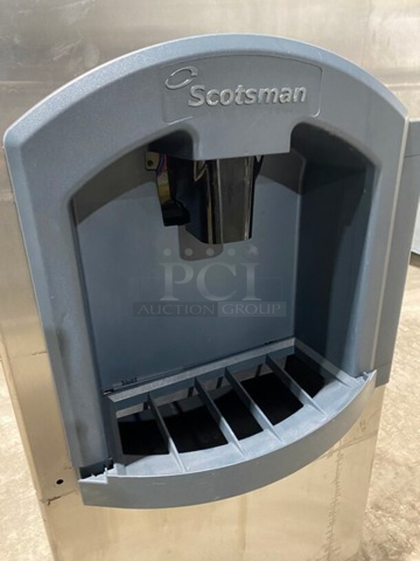 Scotsman Commercial Ice Maker Machine! With Commercial Ice Bin! All Stainless Steel! Legs! Model: C0322MA1A SN: 08091320012692 115V 60HZ 1 Phase - Image 5 of 10