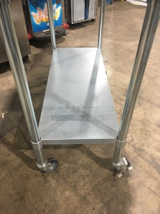 AMAZING! LATE MODEL! Vollrath Commercial Countertop Electric Powered Conveyor Pizza/ Baking Oven! On Legs! On Equipment Stand! With Storage Space Underneath! All Stainless Steel! On Casters! Model: JPO18 SN: L06001389542001 240V! Working When Removed! - Image 10 of 11