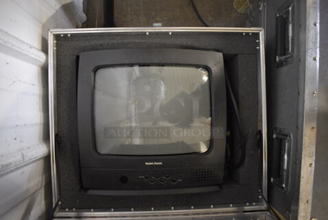 Radio Shack 13" Monitor In Gray Metal Case. 21x19x18