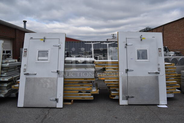 Norlake 8'x26' Walk In Box w/ 2 Doors, HTA26-87B-AE 115 Volt Condenser, Two HTA28-76B-AE 115 Volt Condenser. Does Not Have Floor. Information Provided By The Consignor But Not Verified By PCI Auctions.