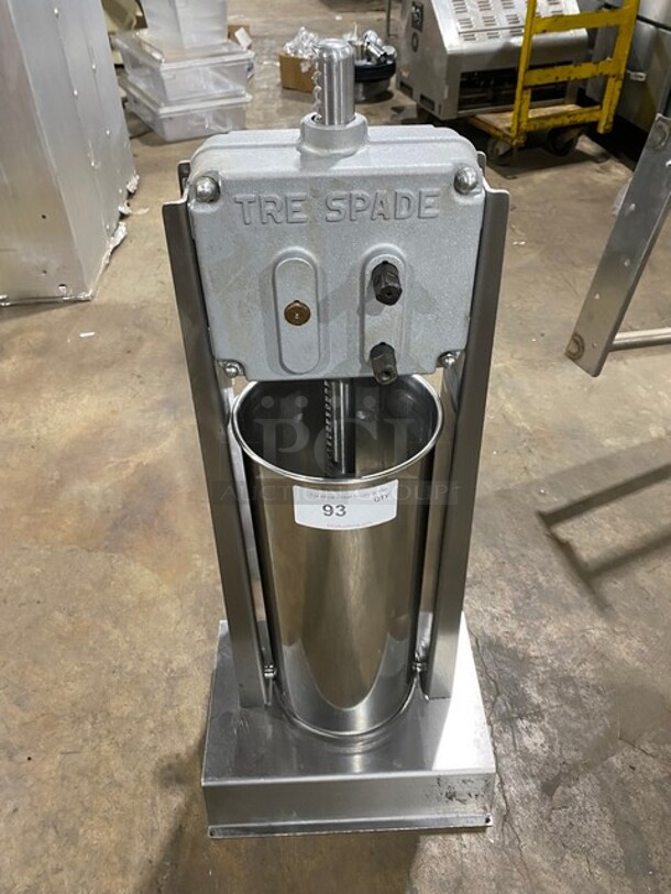 Tre Spade Stainless Steel Sausage Stuffer! - Image 1 of 7