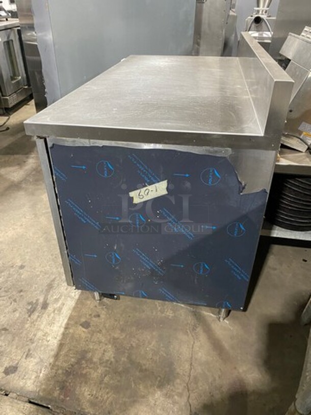 GREAT! LATE MODEL! Diamond Commercial 2 Door Refrigerated Lowboy/Worktop Cooler! With Backsplash! All Stainless Steel! On Casters! WORKING WHEN REMOVED! Model: RL3060SC SN: 1890416 115V 60HZ 1 Phase - Image 3 of 7