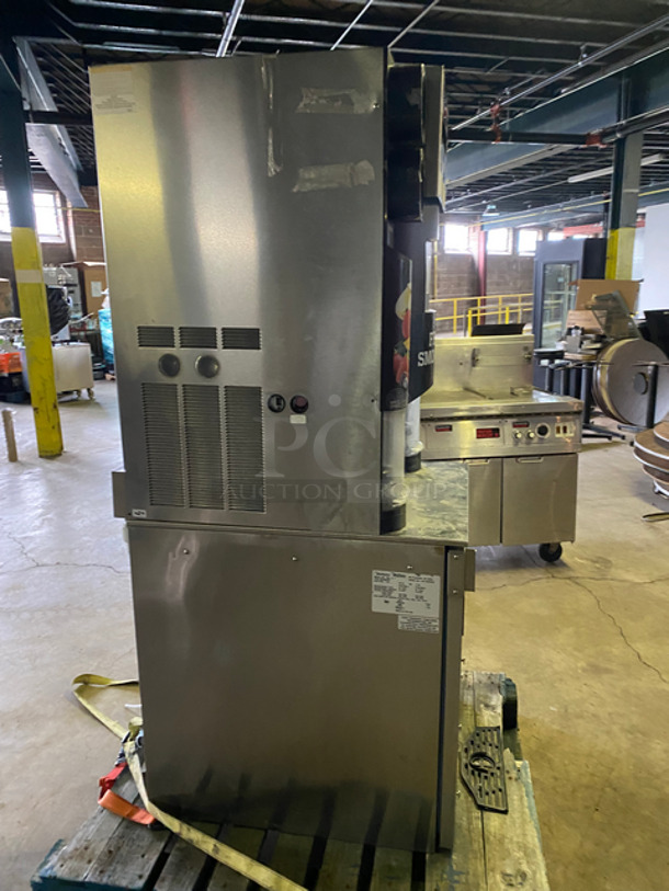 AMAZING! Manitowoc Multiplex Blend In Cup Work Station! On Single Door Undercounter Cooler! With Poly Bins! All Stainless Steel! 2x Your Bid Makes One Unit! Model: MB-8-1 SN: 1701150000857 115V 60HZ 1 Phase - Image 2 of 11