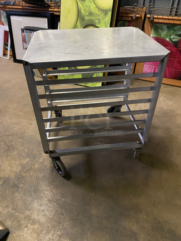 Metal Commercial Pan Transport Rack! On Casters! - Image 2 of 5