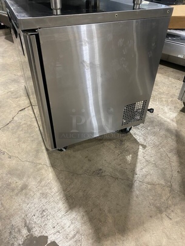 Turbo Air Commercial 2 Door Lowboy/Worktop Freezer! With Poly Coated Racks! All Stainless Steel! On Casters! Model: MUF48 SN: H2KMU4FEY1484 115V 60HZ 1 Phase - Image 3 of 8
