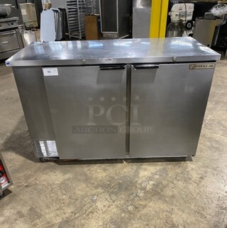 Beverage Air Stainless Steel Under The Counter 2 Door Cooler! Stainless Steel! 