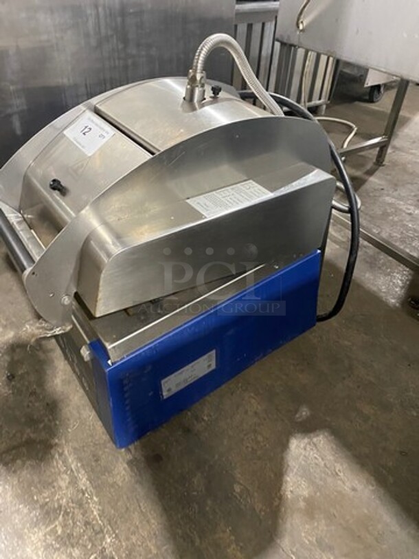 LATE MODEL! 2017 Electrolux Commercial Countertop Electric Powered Panini Flat Press! With Digital Controls! Stainless Steel Body! On Small Legs! Model: HSPPA1 SN: 70410034 208V 60HZ 1 Phase! Working When Removed!  - Image 2 of 9