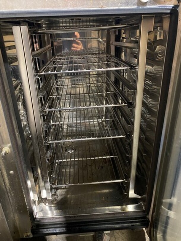 Angelo Po Commercial Combi Convection Oven! With Digital Controls! With View Through Door! Metal Oven Racks! All Stainless Steel! Model: FX101E30UX02 SN: 83588113501 208V 60HZ 3 Phase - Image 5 of 12