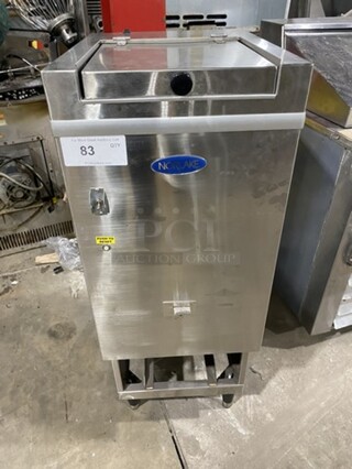 Norlake Counter Top All Stainless Steel Ice Crusher W/Hopper! Model N14CRSS-A Serial 15091153! 120V 1 Phase!