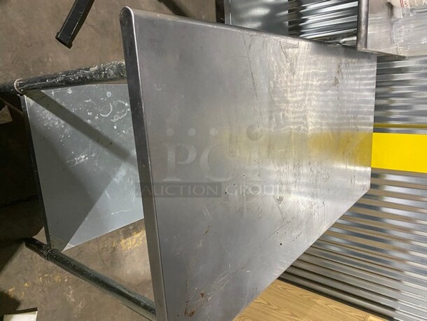 NICE! Stainless Steel Work Table w/ Undershelf! Bullet Adjustable Legs!  - Image 4 of 8