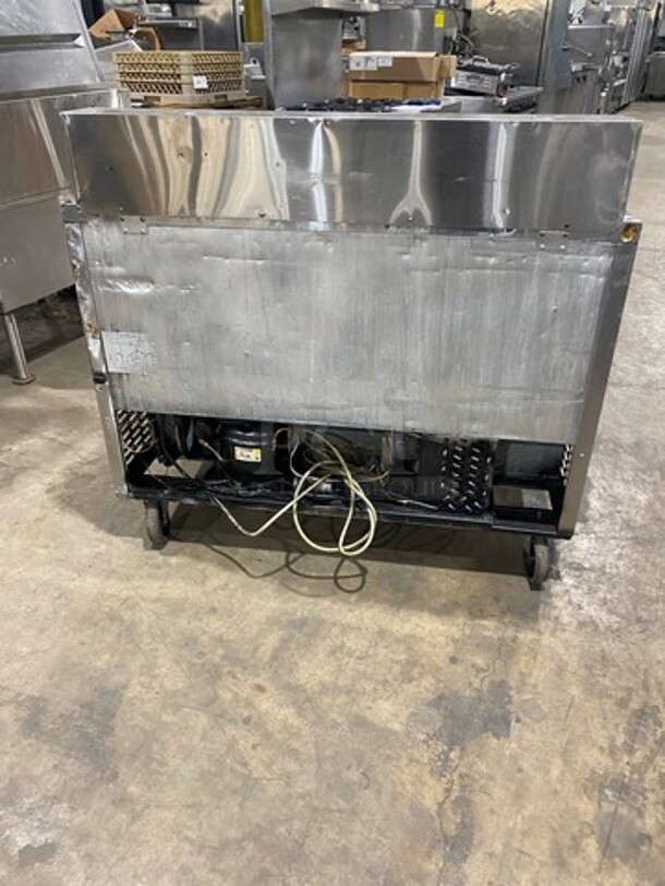 Turbo Air Commercial Refrigerated Sandwich Prep Table! With 2 Door Storage Space Underneath! All Stainless Steel! On Casters! Model: TST48SD 115V 60HZ 1 Phase - Image 3 of 9