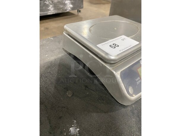 San Jamar Escali SCDGM66 Metal Countertop 66 Pound Capacity Scale! - Image 3 of 6
