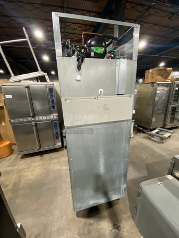 Hoshizaki Commercial Single Door Reach In Cooler! With View Through Door! Poly Coated Racks! Stainless Steel Body! On Casters! Model: CR1SFGECL SN: H50323G 115V 60HZ 1 Phase - Image 3 of 7