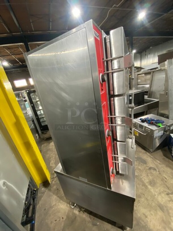 GREAT! Vulcan Commercial Triple Deck Pressure Steam Cooker! All Stainless Steel! On Legs! Model: VHL3G SN: 271155958 120V 60HZ 1 Phase - Image 2 of 12