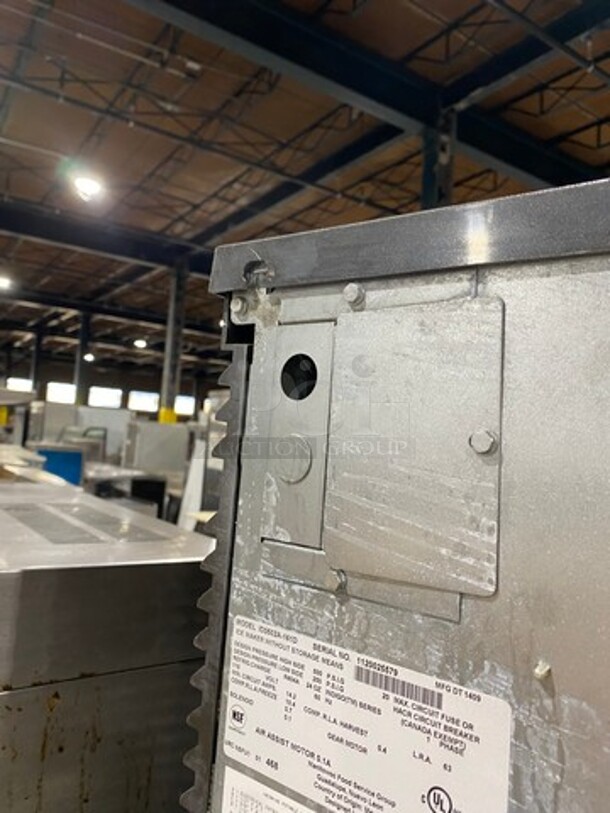 Manitowoc Commercial Ice Maker Machine! With Commercial Ice Bin! All Stainless Steel! On Legs! Model: ID0502A161D SN: 1120025579 115V 60HZ 1 Phase - Image 9 of 9