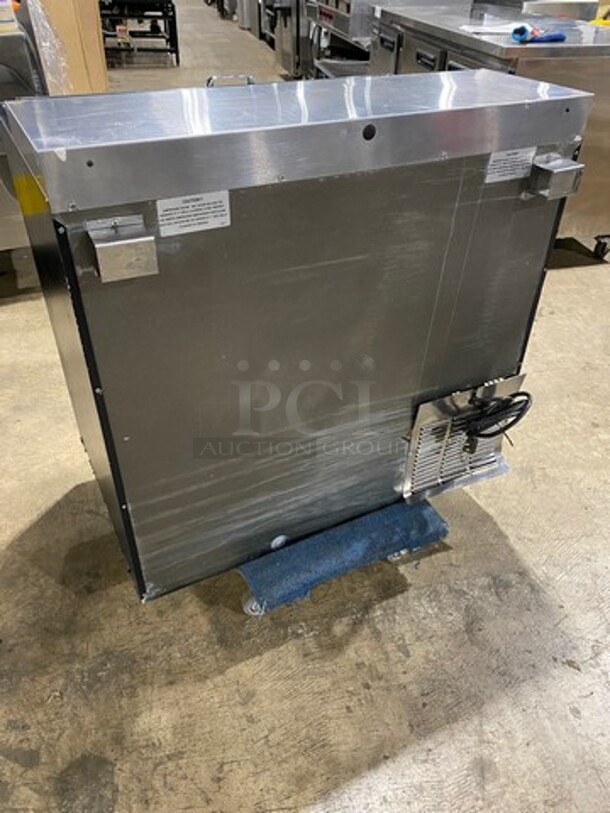 Perlick Commercial Under The Counter Beer Bottle Cooler! With Single Sliding Stainless Steel Top Door! Model: BC36 SN: 656585 115V 60HZ 1 Phase - Image 4 of 8