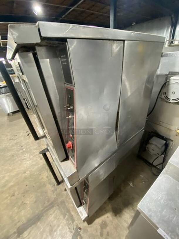 Garland Commercial Gas Powered Double Deck Convection Oven! With View Through Doors! Metal Oven Racks! All Stainless Steel! On Casters! 2x Your Bid Makes One Unit! - Image 2 of 9